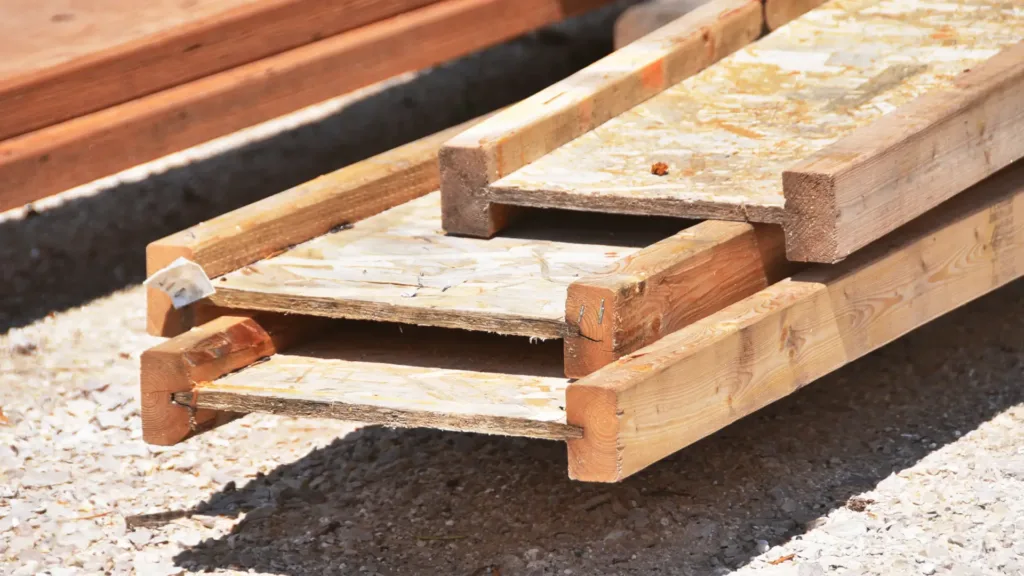 I-Joists stacked