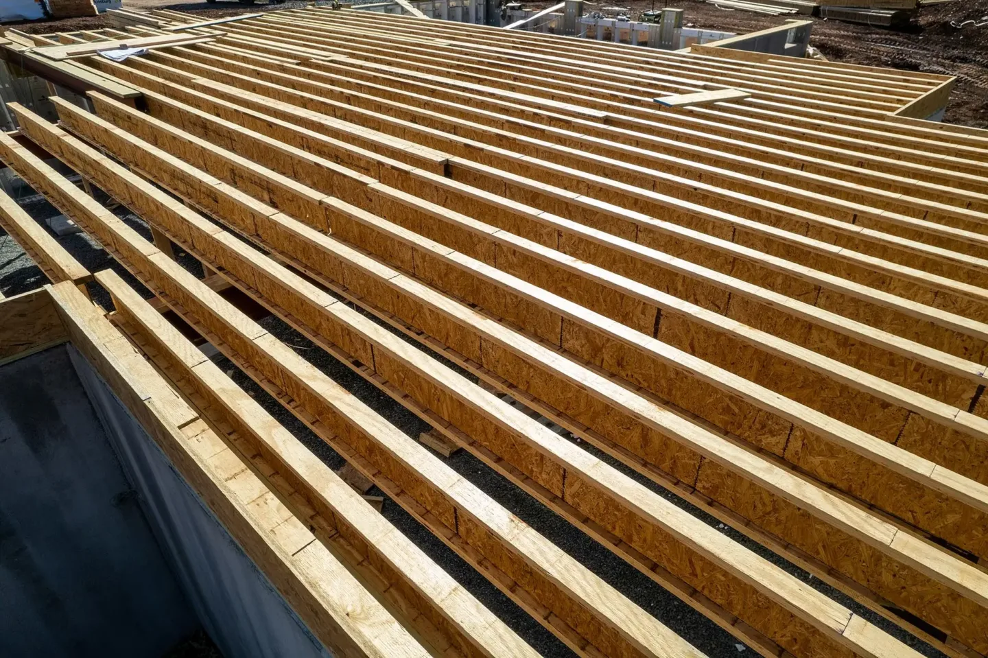 Floor construction i-joists