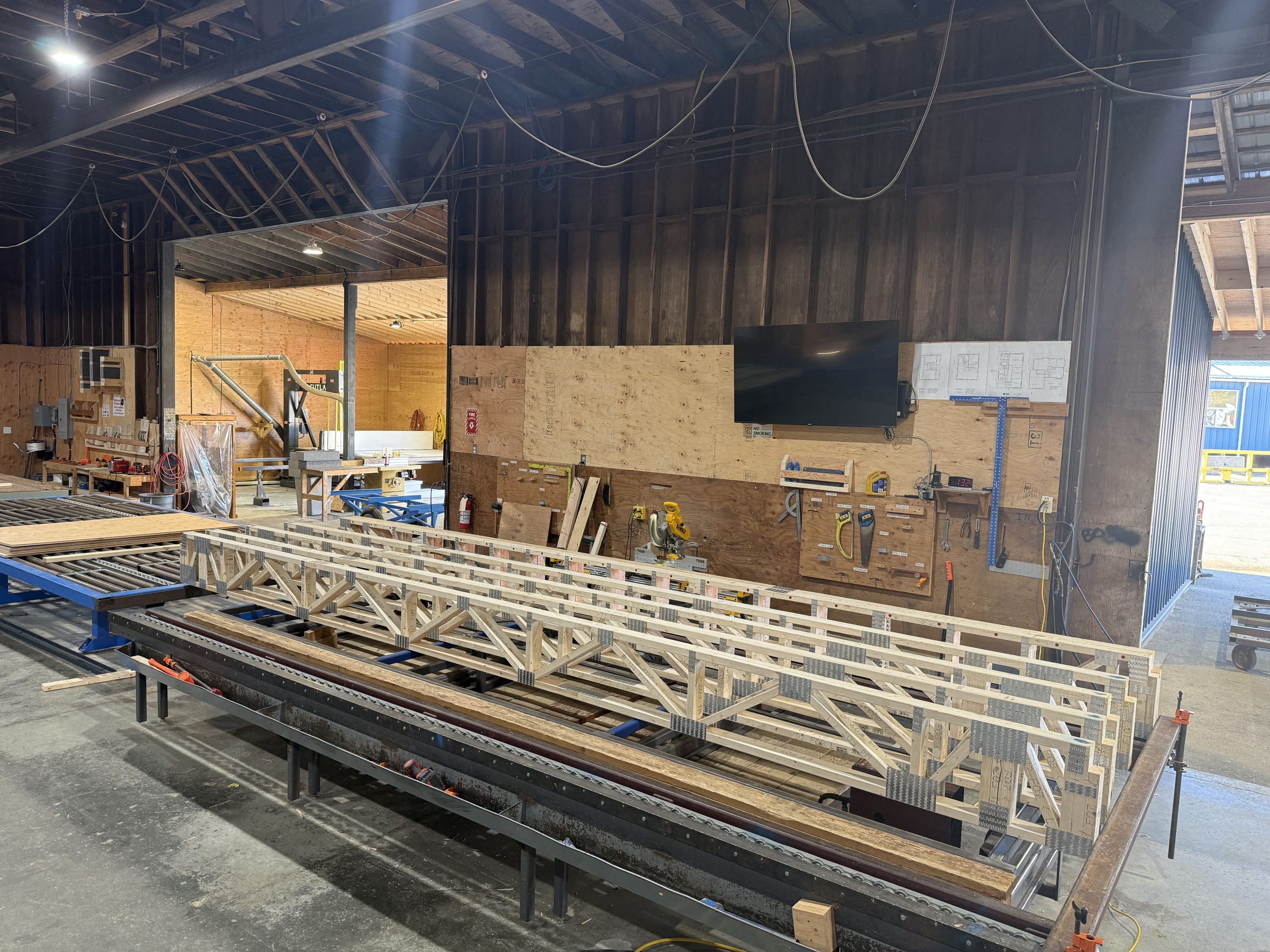 floor truss in production